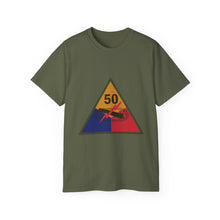 Load image into Gallery viewer, Unisex Ultra Cotton Tee - SSI - 50th Armored Division X 300
