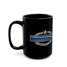 Load image into Gallery viewer, Black Mug  (15oz) - Army - Combat Infantryman Badge - No Txt - 2nd Award - 3D X 300
