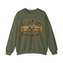 Load image into Gallery viewer, Crewneck Sweatshirt - USCG - Marine Safety - Auxiliary w txt - 3D - Enhanced
