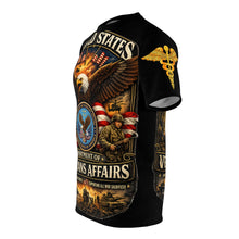 Load image into Gallery viewer, Veterans Tribute Tee — VA Patriotic Emblem "Veterans' Honor"
