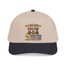 Load image into Gallery viewer, Mid Profile Baseball Cap - Army - Iraq War Veteran - 3rd Infantry Division - 3D - Enhanced
