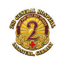 Load image into Gallery viewer, Army 2nd General Hospital Landstuhl 3D-Enhanced Kiss-Cut Sticker
