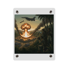 Load image into Gallery viewer, Acrylic Wall Art Panel - Jungle Drug Lab Destruction w Explosions
