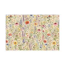 Load image into Gallery viewer, Gift Wrap Paper — Wildflower meadow watercolor pattern
