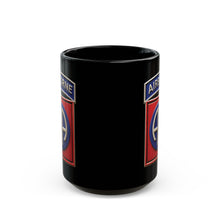 Load image into Gallery viewer, Black Mug  (15oz) - Army  - 82nd Airborne Division - SSI wo Txt - 3D - Enhanced
