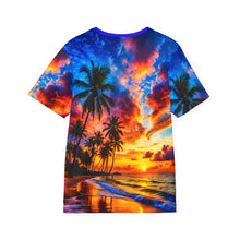 Load image into Gallery viewer, Tropical Sunset Sports Jersey — All-Over Print Palm Beach Tee
