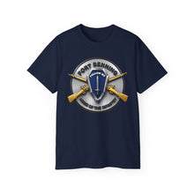 Load image into Gallery viewer, T‑Shirt — 3D Enhanced - Fort Benning - Follow Me - Home of the infantry Emblem

