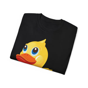 Unisex Ultra Cotton Tee - Yellow Rubber Duck - Oblique Left Front X 300