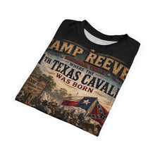 Load image into Gallery viewer, Camp Reeves 11th Texas Cavalry Graphic Tee — May 1861 - Sherman, Texas, May 1861
