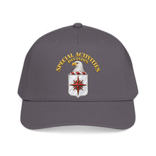 Load image into Gallery viewer, Mid Profile Baseball Cap - Special Activities Division - COA - Central Intelligence Agency - 3D - Enhanced
