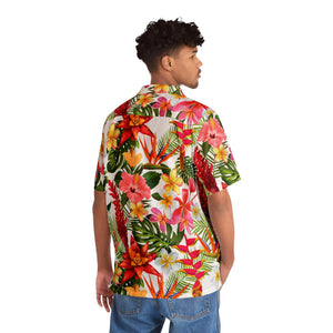 Men's Hawaiian Shirt (AOP) - Tropical Flowers X 300