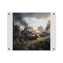 Load image into Gallery viewer, Acrylic Wall Art Panel - Tank Destroyer - M10 Wolverine vs German Panzer Tank
