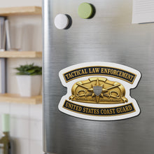 Load image into Gallery viewer, Die-Cut Magnet - USCG - Tactical Law Enforcement w txt - 3D - Enhanced
