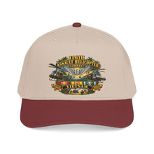 Load image into Gallery viewer, Mid Profile Baseball Cap - Army - 116th Assault Helicopter Co w  Aviator Badge w VN SVC - HORNETS - 3D - Enhanced
