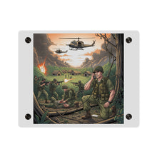 Load image into Gallery viewer, Acrylic Wall Art Panel - Vietnam Patrol Fire Fight Requesting Medevac
