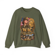 Load image into Gallery viewer, Crewneck Sweatshirt - WAC - Womens Army Corps - WWII - 3D - Enhanced
