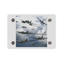 Load image into Gallery viewer, Acrylic Wall Art Panel - German jet fighters attacking US bombing formations

