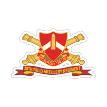 Load image into Gallery viewer, Kiss-Cut Stickers - Army - 28th Field Artillery Regiment w Br - Ribbon X 300
