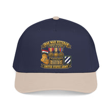Load image into Gallery viewer, Mid Profile Baseball Cap - Army - Iraq War Veteran - Ribbon Bar - Map - SSI - 3rd Infantry Division - 3D - Enhanced
