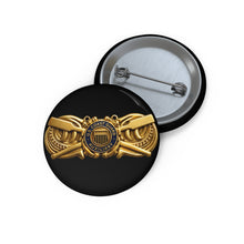 Load image into Gallery viewer, Custom Pin Buttons - USCG - Coxswain - Auxiliary wo txt - 3D - Enhanced
