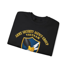 Load image into Gallery viewer, Crewneck Sweatshirt - Army - Army Security Agency Group w SVC Ribbons - 3D - Enhanced
