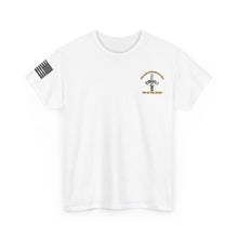 Load image into Gallery viewer, Unisex Heavy Cotton Tee - LRRP - Tip of the Spear with American Flag Sleeve
