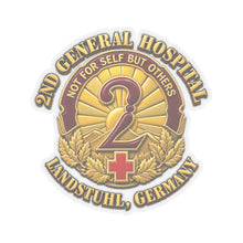 Load image into Gallery viewer, Army 2nd General Hospital Landstuhl 3D-Enhanced Kiss-Cut Sticker
