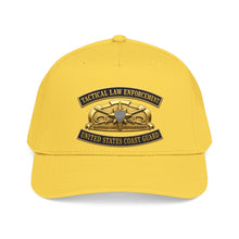 Load image into Gallery viewer, Mid Profile Baseball Cap - USCG - Tactical Law Enforcement w txt - 3D - Enhanced
