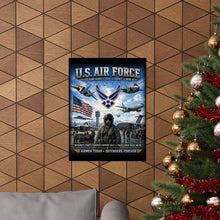 Load image into Gallery viewer, U.S. Air Force - Airmen Today, Defenders Forever - Tribute Matte Poster — "READY TO FIGHT"
