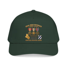 Load image into Gallery viewer, Mid Profile Baseball Cap - Army - Iraq War Veteran - 3rd Infantry Division - 3D - Enhanced
