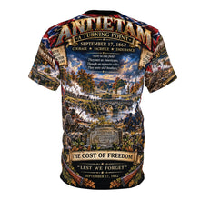 Load image into Gallery viewer, Battle of Antietam - Sept 17 1862 - Tribute Tee - The Bloodiest Single Day in American History - Black Collar

