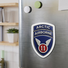 Load image into Gallery viewer, Die-Cut Magnet - 11th Airborne Division w Arctic Tab wo txt - 3D - Enhanced
