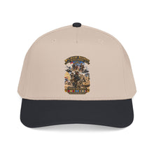Load image into Gallery viewer, Mid Profile Baseball Cap - Army - Todays Buffalo Soldiers in Iraq - OIF - Cavalrymen at War  w IRAQ SVC - 3D - Enhanced
