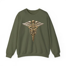 Load image into Gallery viewer, Crewneck Sweatshirt - Army Medical Service Corps (MS) Branch Insignia - 3D - Enhanced
