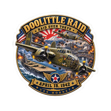 Load image into Gallery viewer, Kiss-Cut Stickers - Army Air Corps - Doolittle Raid US Hornet Attack Tokyo Japan - Apr 18, 1942 - WWII

