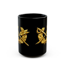Load image into Gallery viewer, Black Mug  (15oz) - Army - JAG Branch wo txt - 3D - enhanced
