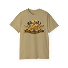 Load image into Gallery viewer, Unisex Ultra Cotton Tee - USCG - Aircrew Badge w txt - 3D - Enhanced
