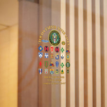 Load image into Gallery viewer, Military Die-Cut Stickers, Proud Veteran Decals, Customizable Designs for Gifting, Army Stickers for Celebration - Combat Veteran - 11B40X - Retired Army with Multi Units
