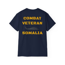 Load image into Gallery viewer, Unisex Ultra Cotton Tee - Combat Veteran Somalia - UH-60 Black Hawk
