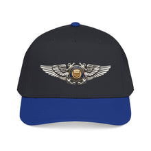 Load image into Gallery viewer, Mid Profile Baseball Cap - USCG - Aviator Badge - Auxiliary wo txt - 3D - Enhanced
