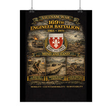 Load image into Gallery viewer, Rolled Posters - 169th Engineer Battalion - 1965 - 1971
