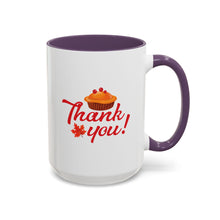Load image into Gallery viewer, Accent Coffee Mug - Thank you
