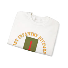 Load image into Gallery viewer, Crewneck Sweatshirt - Army - SSI - 1st Infantry Division - Big Red One - Vietnam Veteran w VN SVC Bar X 300
