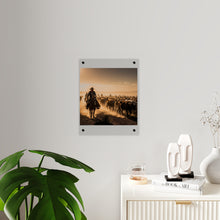Load image into Gallery viewer, Acrylic Wall Art Panel - Dirty, dusty cattle drive in the Old West
