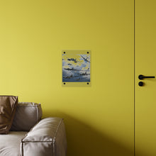 Load image into Gallery viewer, Acrylic Wall Art Panel - German jet fighters attacking US bombing formations

