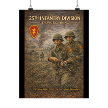 Load image into Gallery viewer, Matte Poster - 25th Infantry Division - Tropic Lightning
