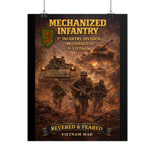 Load image into Gallery viewer, Rolled Posters - 1st Infantry Division in Vietnam - Mechanized
