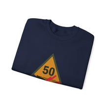 Load image into Gallery viewer, Crewneck Sweatshirt - SSI - 50th Armored Division w Name Tape X 300
