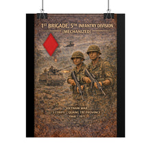 Load image into Gallery viewer, Rolled Posters - 5th Infantry Division - Vietnam War 1st Brigade in Quang Tri
