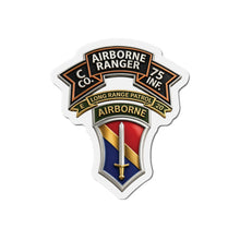 Load image into Gallery viewer, Die-Cut Magnet - SSI - Vietnam - C Co 75th Ranger - 1st FF - E-20 Inf - 3D X 300
